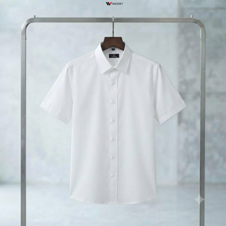 Áo Sơ Mi Công Sở Tay Ngắn Không Túi SM002N - Wincent Việt Nam
