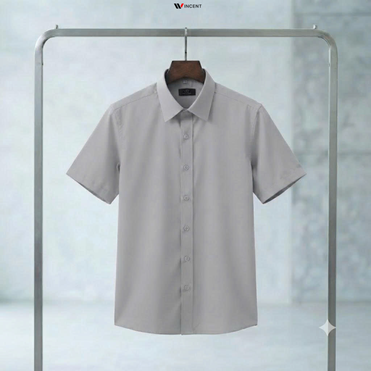 Áo Sơ Mi Công Sở Tay Ngắn Không Túi SM002N - Wincent Việt Nam