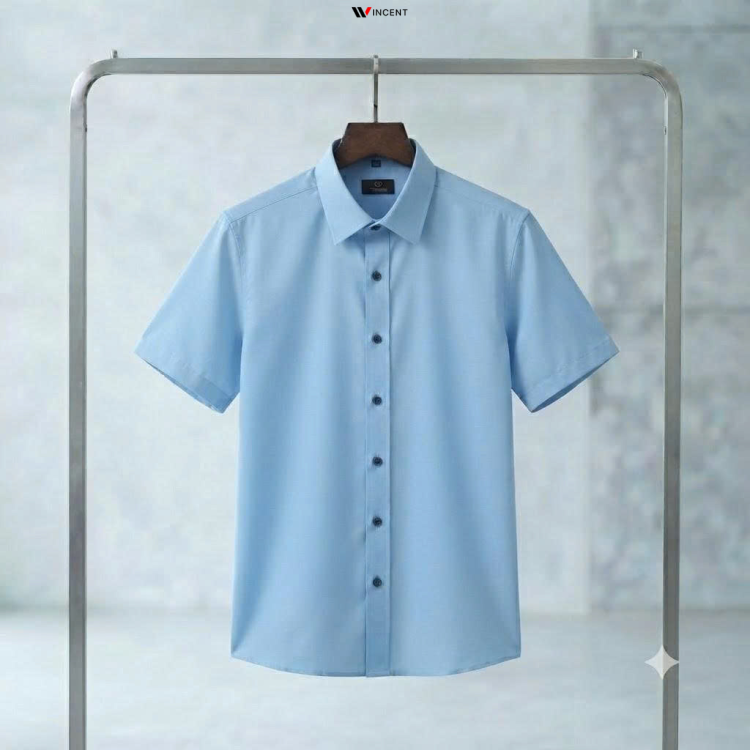 Áo Sơ Mi Công Sở Tay Ngắn Không Túi SM002N - Wincent Việt Nam