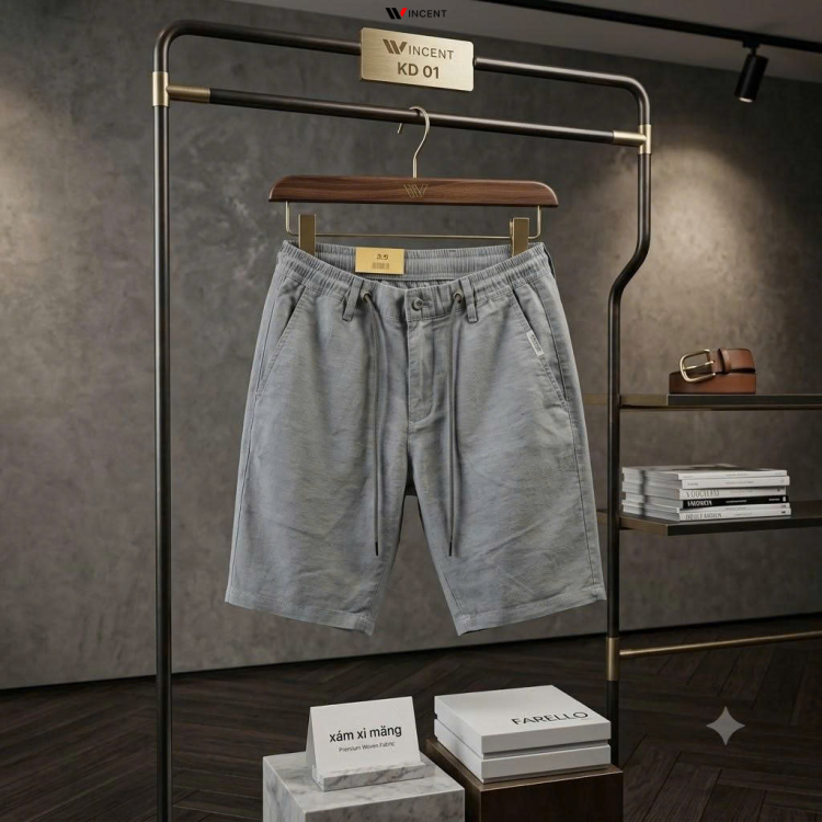Quần Short Nam Vải Linen KD01 - Wincent Việt Nam