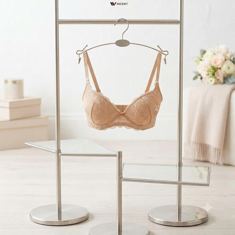 Áo Ngực Nguyên Ren Mút Mỏng QP096 –  Wincent Việt Nam -Tôn Dáng Tự Nhiên, Ôm Gọn Vòng Ngực